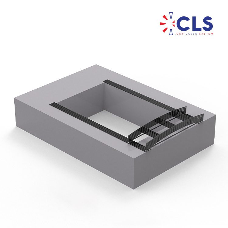 Structure coulissante de couverture de piscine, référence CLS-2522