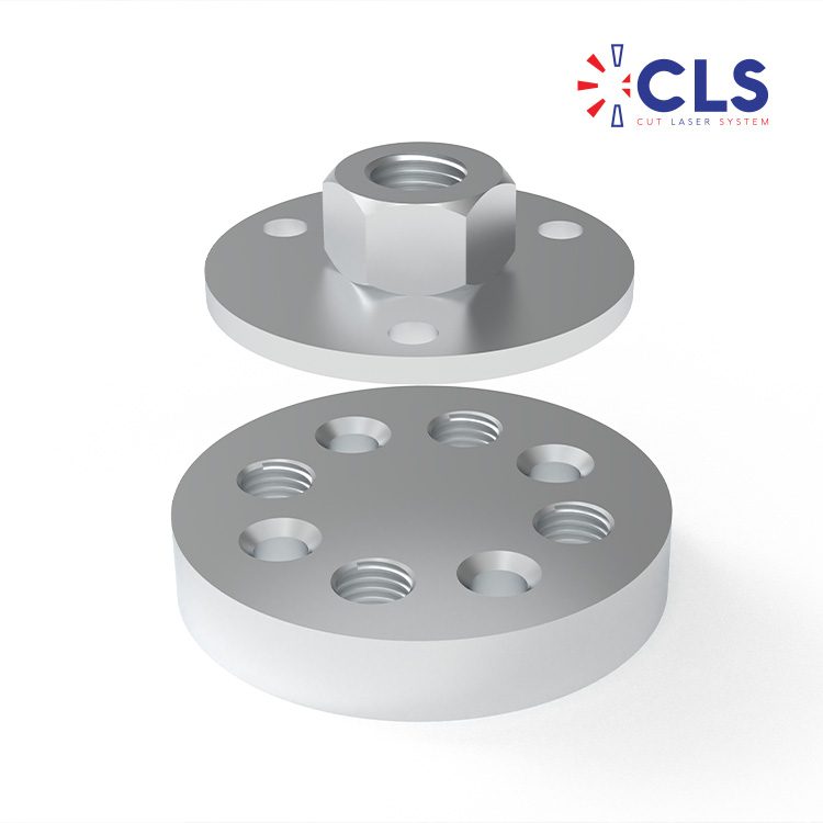 Bagues d'arrêt d'arbre en inox usinées CNC, référence CLS-2406
