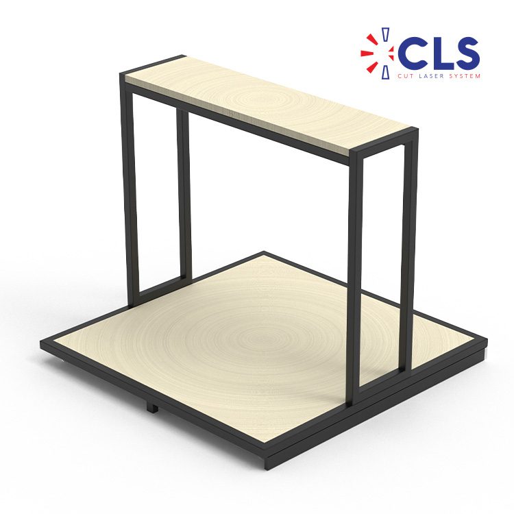 Support métallique mobile sur roues, référence CLS-2523 A